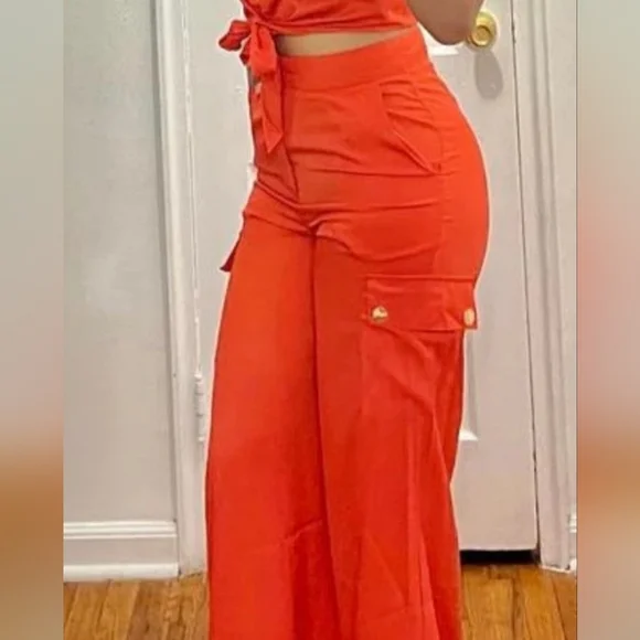 Our Palazzo Orange set is perfect for warm - Picture 2 of 9